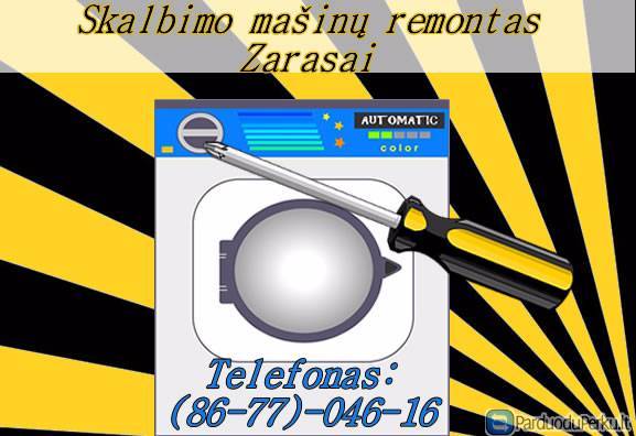 skalbimo mašinų remontas Zarasai
