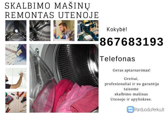 skalbimo masinu remontas utenoje