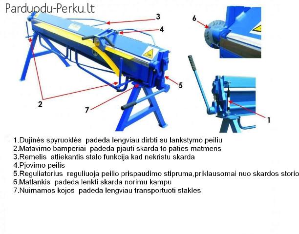 Skardos lankstymo stakles