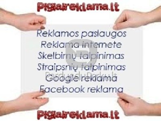 Skelbimų deliojimas. Reklama internete. Reklamos paslaugos