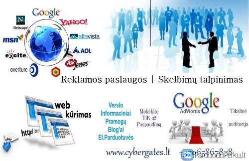 Skelbimų talpinimas, reklama internete