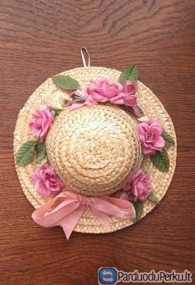 Skrybėlaitė šiaudinė, vaikiška, 40-41cm apimtis