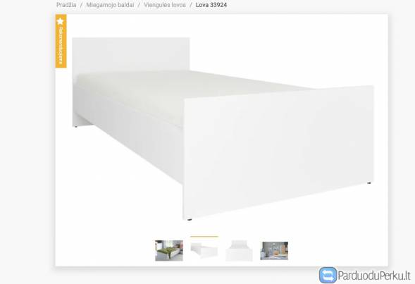 Skubiai parduodamas čiužinys su lova