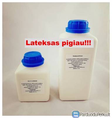 Skystas lateksas apavo padams tepti, formoms gaminti