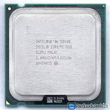 socket 775 E 8400 procesorius 3 eu