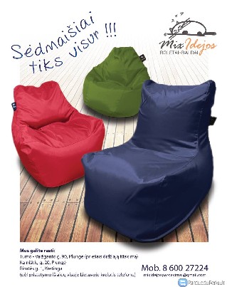 Spalvyngi, konfortiški sėdmaišiai