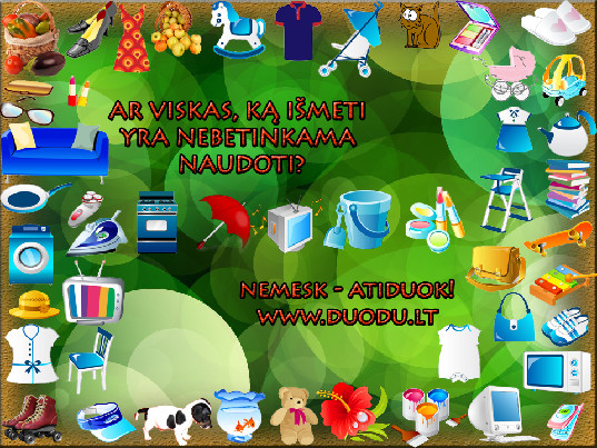 Specializuotas DOVANOJIMŲ PUSLAPIS www.duodu.lt