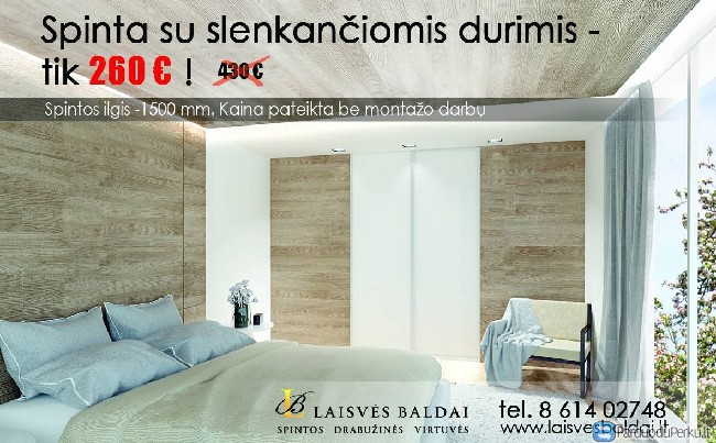 Spinta su slenkančiomis durimis tik 260 eurų