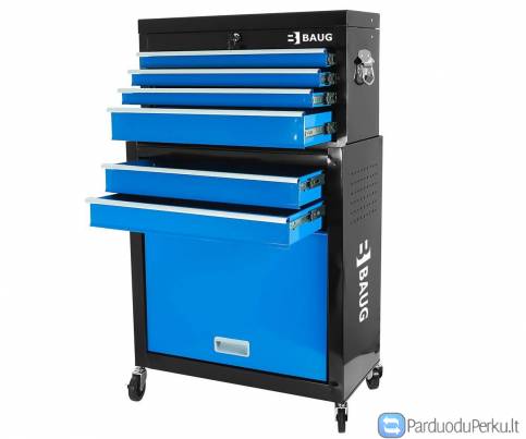 Spintelė įrankiams su stalčiais