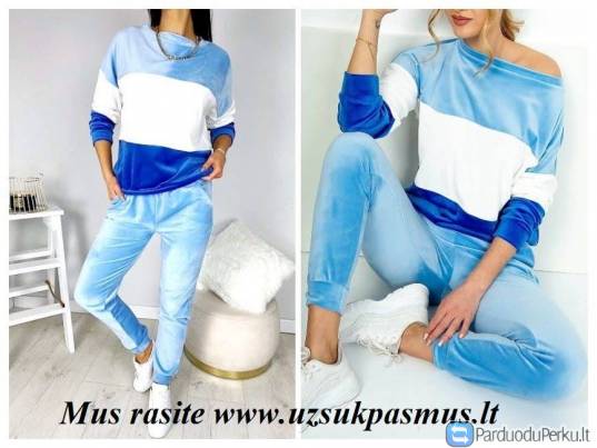 Sportinis soft veliūro kostiumas