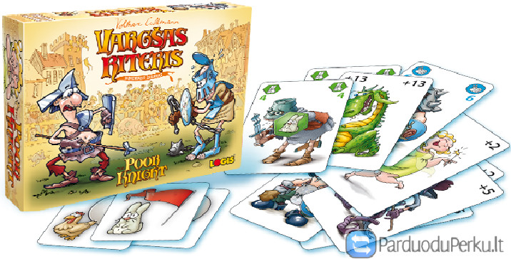 Stalo žaidimas Vargšas riteris, kortų žaidimas