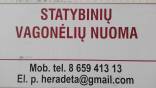 Statybinių vagonėlių nuoma