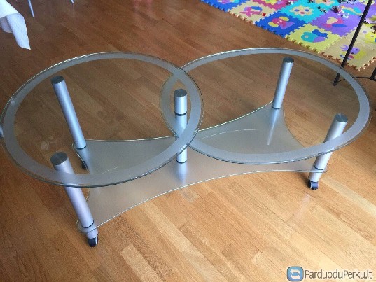 Stiklinis staliukas už simbolinę kainą