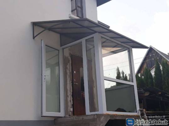 Stogeliai, stoginės, terasos, verandos