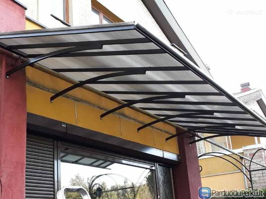 Stoginės, stogeliai virš durų, balkonų, garažų, terasų