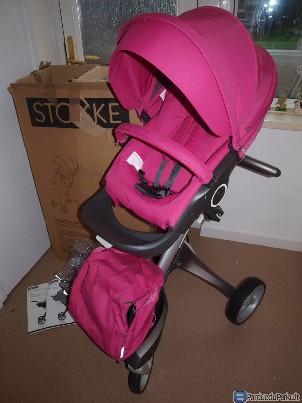 STOKKE XPLORY V4 pilnas kūdikio vežimėlis RINKINYS