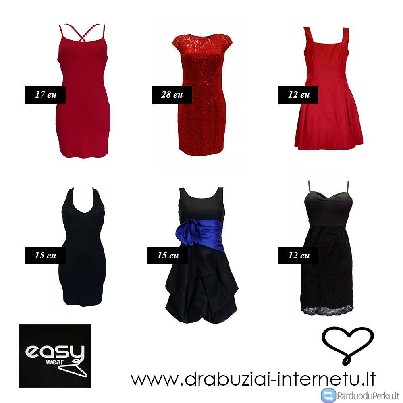 Suknelės Vasario 14-tai