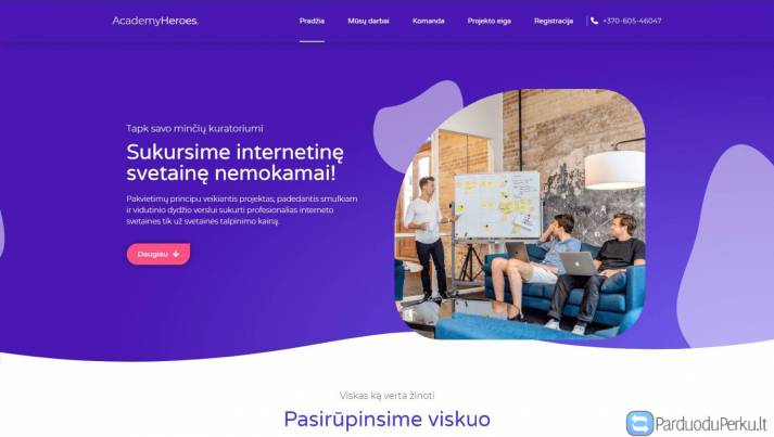 Sukursime internetinę svetainę nemokamai!