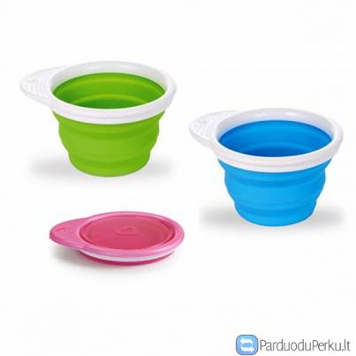 sulankstomas užkandžių indelis