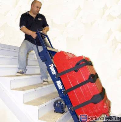 Sunkių daiktų kėlimas/transportavimas laiptais