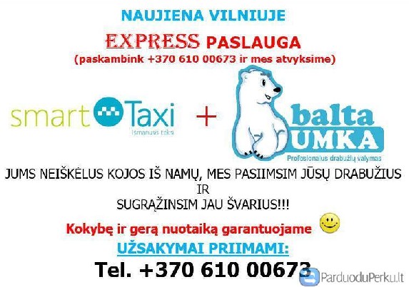 Super patogi drabužių valymo paslauga!