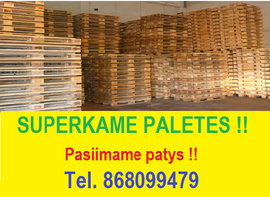 Superkame euro padėklus ir vienkartines paletes