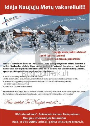 Sutikite naujuosius metus "Aerodream" kurorte
