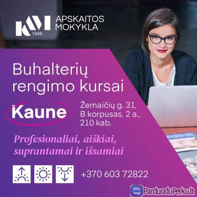 Svarstote apie darbą apskaitoje, bet nežinote, nuo ko pradėti?