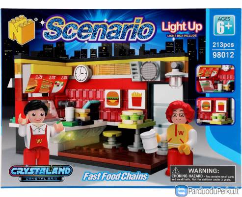 Šviečiantis konstruktorius "Greito maisto kavinė", 6+