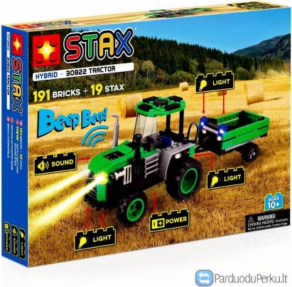 Šviečiantis konstruktorius hibridas "Traktorius', 10+