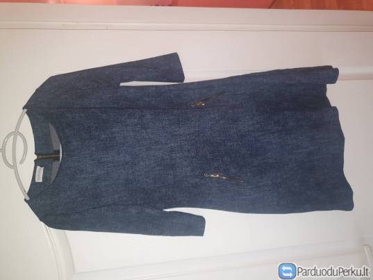 Tamsiai mėlyna 3/4 rankovytėm suknutė Numoco