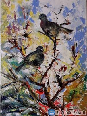 Tapyba-paveikslai. Tapybos paveikslas “Grįžo namo”