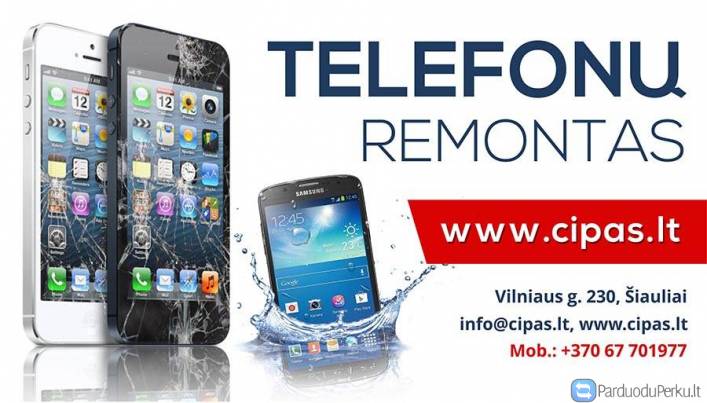 TELEFONŲ REMONTAS ŠIAULIUOSE / ekranų keitimas, lizdų litavimas
