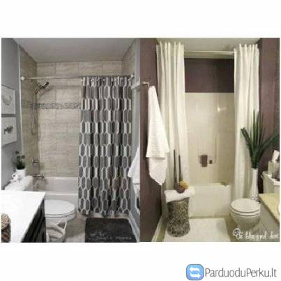 Teleskopinis dušo, vonios karnizas