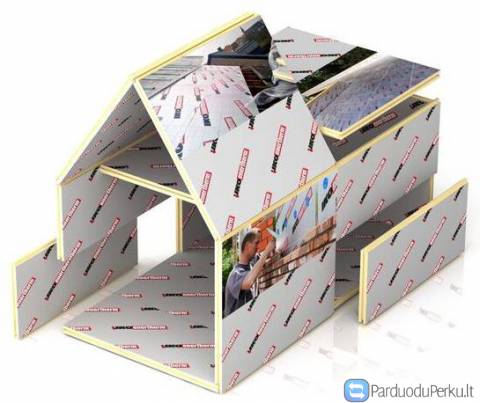 Termoizoliacinė PIR plokštė su aliuminio folija!