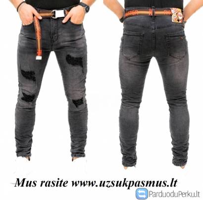 TOP džinsai. Siauri, plėšyti vyriški džinsai