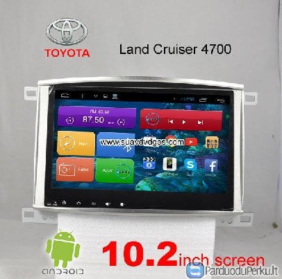 Toyota Land Cruiser 4700 car pc radio DAB+ android wifi gps
