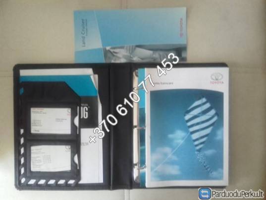 Toyota Land Cruiser 120, 3.0 D4D eksploatavimo vadovas