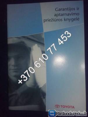 Toyota Land Cruiser 120, 3.0 D4D eksploatavimo vadovas