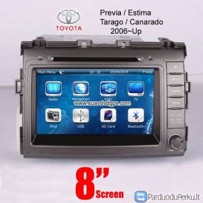 Toyota Previa Estima Tarago Canarado auto DVD GPS Radio camera