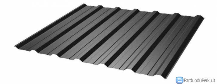 Trapecinė stogo danga T-18 kaina 5,50 Eur/m2