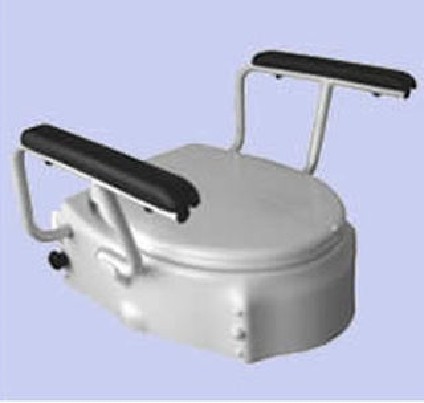 Reguliuojamo aukščio WC paaukštinimas su dangčiu.