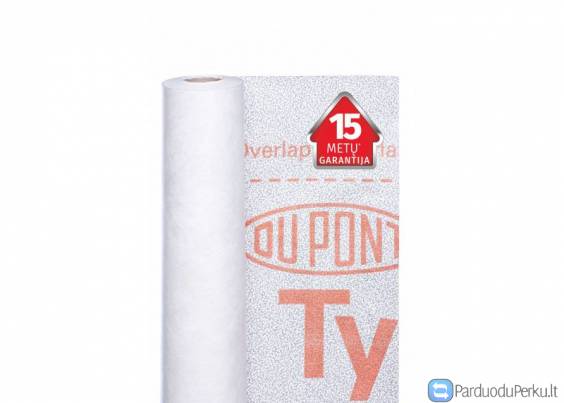 Tyvek Soft kaina 1,05 EUR/m2