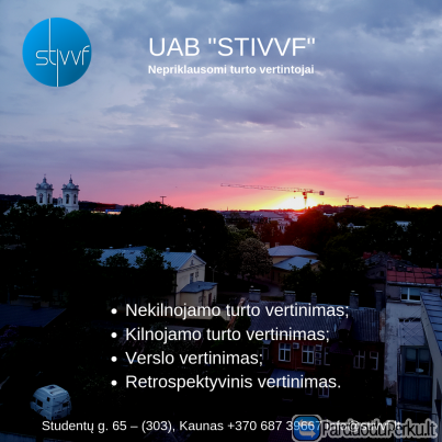 UAB STIVVF – įvairaus turto vertinimas visoje Lietuvoje