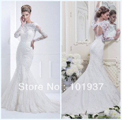 Undineles tipo suknele su ilgu sleifu 2014 metu (Custom New 