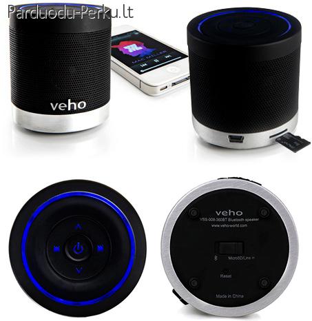 Unikalaus dizaino belaidė garso kolonėlė VEHO 360 M4 BLUETOO