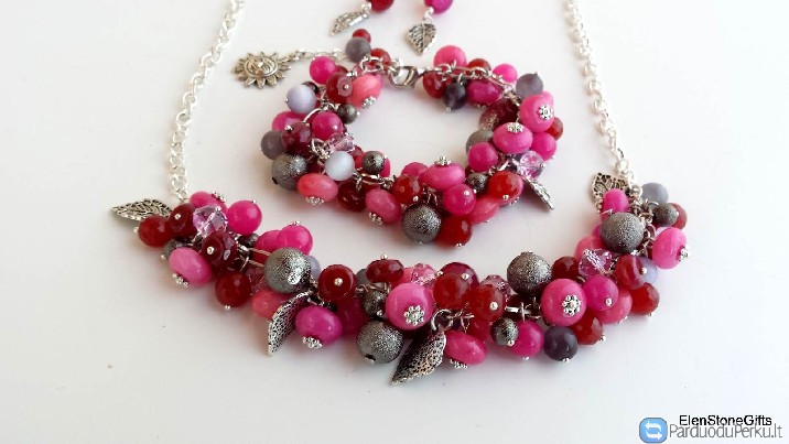 Unikalūs papuošalai iš natūralių akmenų