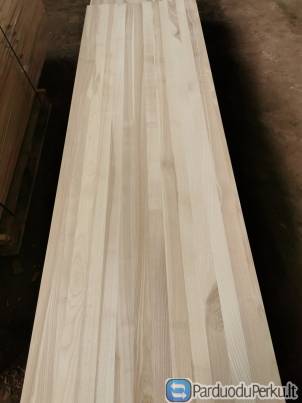 Uosinių klijuotų skydų gamyba