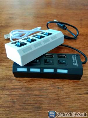 Usb šakotuvas 4 lizdų