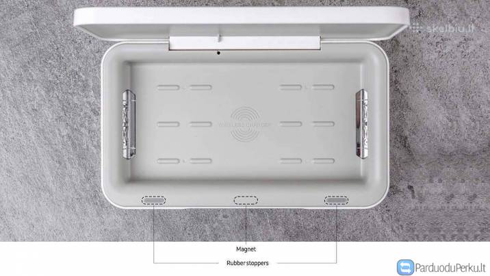 Uv sterilizatorius su belaidžiu įkrovimu